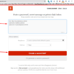 How to safely send passwords and credentials to someone securely to avoid security risks